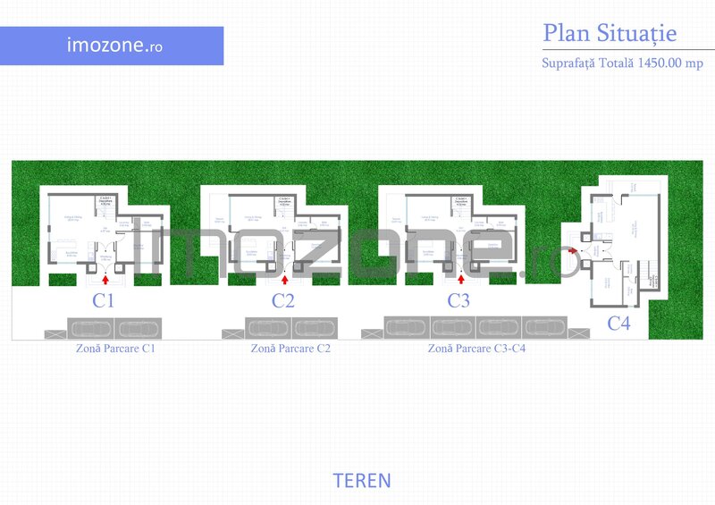 Otopeni - zone Ferme, vila P+1, 4 camere,  3 dormitoare, 3 bai,  COMISION 0%